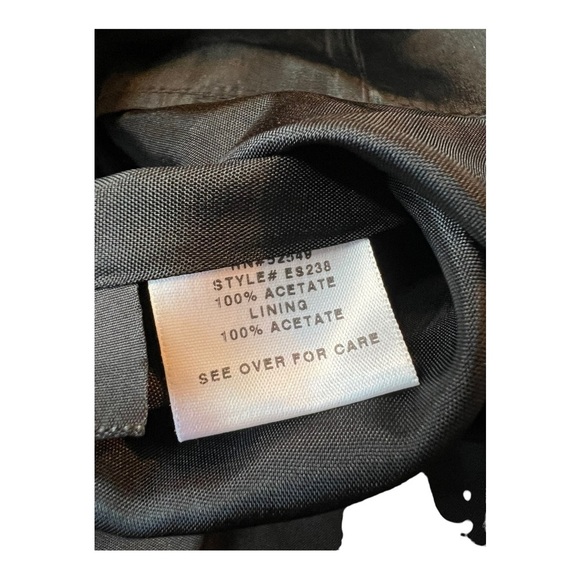 Laundry Black Bow Low Back Ruched Twist Evening Occassion Maxi by Shelli Segal - Picture 15 of 15